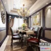 1367790 - Dining Room 3D Interior Scene Model - European Style - 015 3D Max