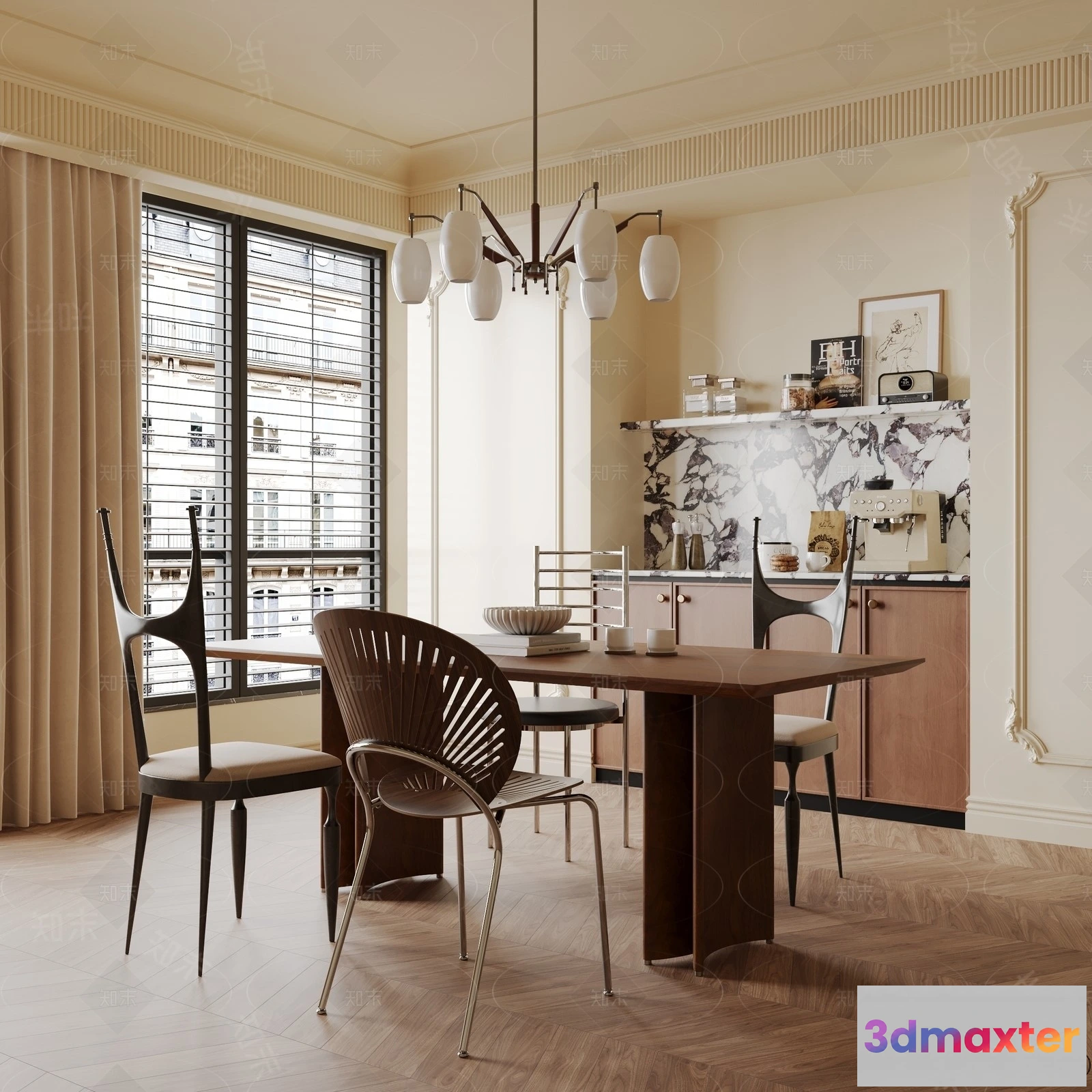 1368043 - Dining Room - 3D Models - 3D Interior Scenes - 282 3D Max