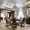 1368266 - Dining Room 3D Interior Scene Model - European Style - 022 3D Max