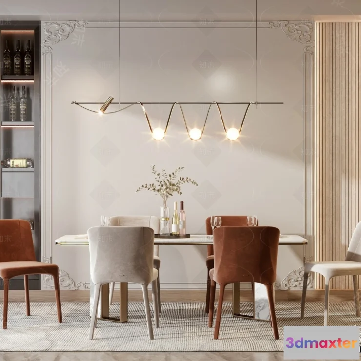 1368583 - Dining Room - 3D Models - 3D Interior Scenes - 290 3D Max