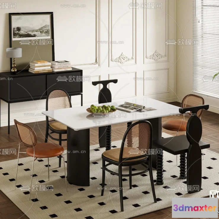 1368786 - Dining Room - 3D Models - 3D Interior Scenes - 293 3D Max