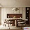 1368910 - Dining Room 3D Interior Scene Model - Wabi Sabi Style - 051 3D Max