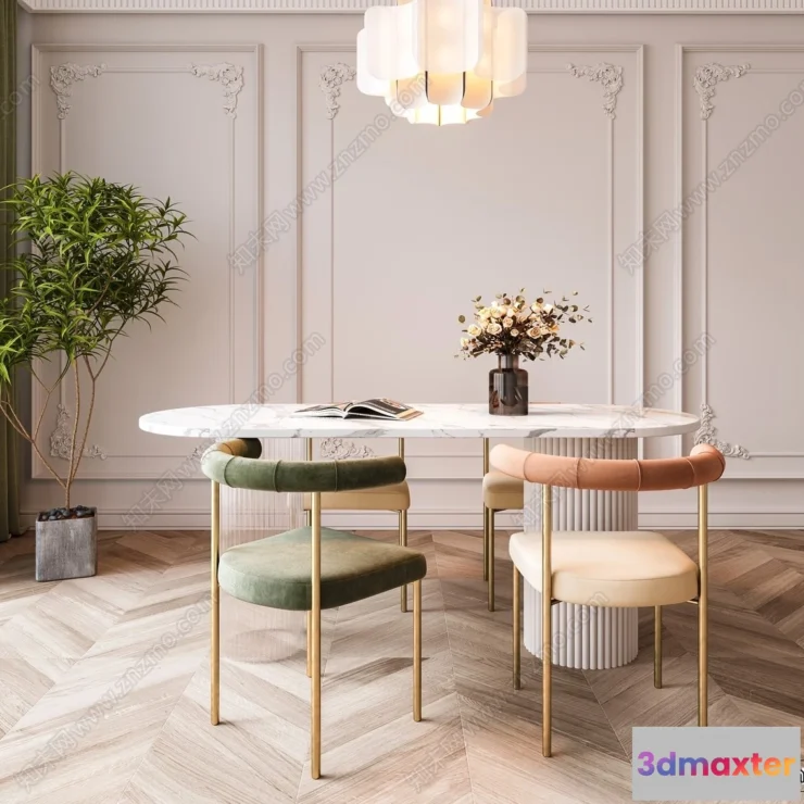 1368922 - Dining Room - 3D Models - 3D Interior Scenes - 295 3D Max