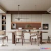 1368988 - Dining Room 3D Interior Scene Model - Wabi Sabi Style - 052 3D Max