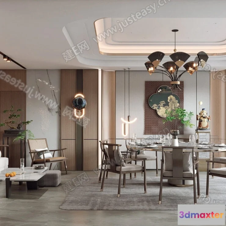 1369114 - Dining Room - 3D Models - 3D Interior Scenes - 298 3D Max