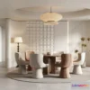 1369190 - Dining Room 3D Interior Scene Model - Wabi Sabi Style - 055 3D Max