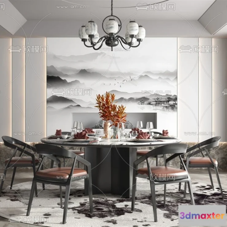 1369236 - Dining Room - 3D Models - 3D Interior Scenes - 300 3D Max
