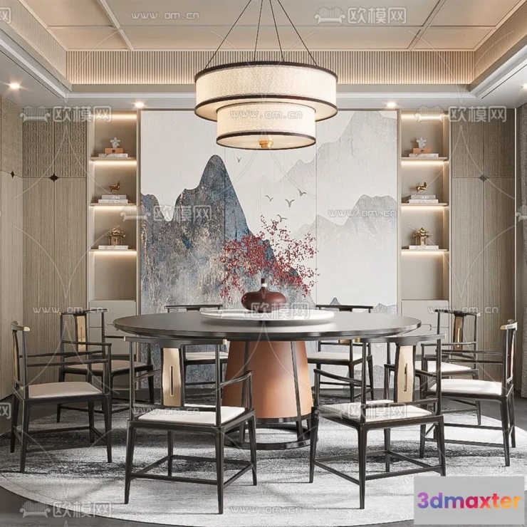 1369440 - Dining Room - 3D Models - 3D Interior Scenes - 303 3D Max