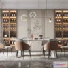 1369550 - Dining Room - 3D Interior Scene - Italian Style - 007 3D Max