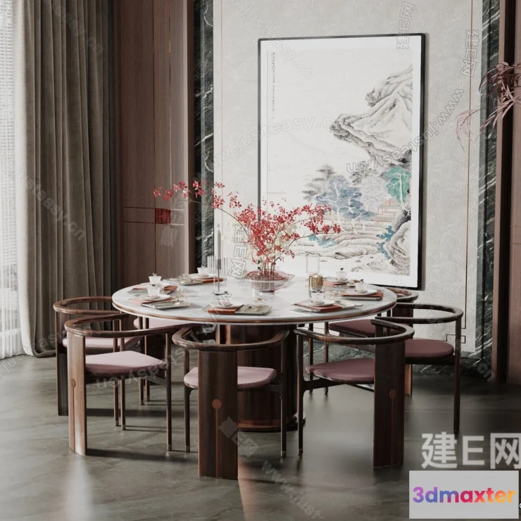 1369769 - Dining Room - 3D Models - 3D Interior Scenes - 308 3D Max