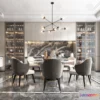 1369812 - Dining Room - 3D Interior Scene - Italian Style - 011 3D Max
