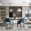 1369996 - Dining Room - Modern Style Interior 3D Scenes - 129 3D Max