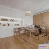 1373433 - Dining Room 3D Interior Scene - Japanese Style - 047 3D Max