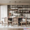 1377242 - Dining Room 3D Interior Scene Model - Wabi Sabi Style - 042 3D Max