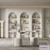 1377502 - Dining Room 3D Interior Scene Model - Wabi Sabi Style - 046 3D Max