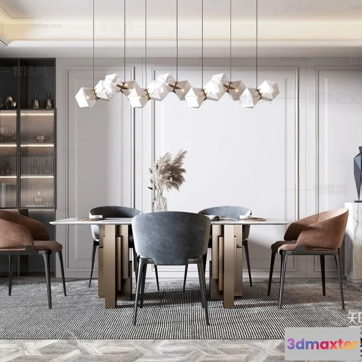 1381907 - Dining Room - Villas 3D Interior Scene - 3D Models - 021 3D Max