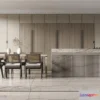1382656 - Dining Room 3D Interior Scene Model - Wabi Sabi Style - 023 3D Max