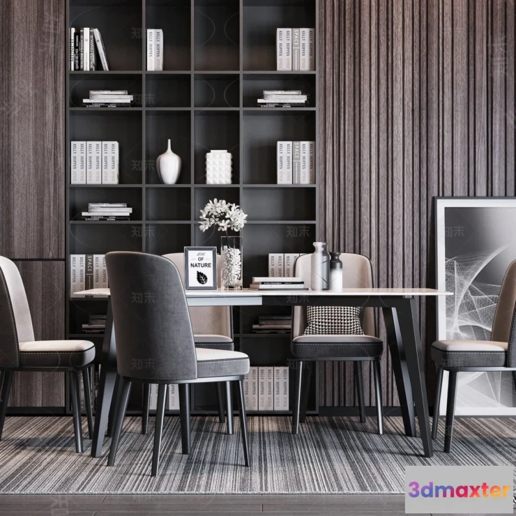 1382902 - Dining Room - 3D Models - 3D Interior Scenes - 001 3D Max