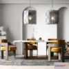 1383414 - Dining Room 3D Interior Scene Model - Wabi Sabi Style - 035 3D Max