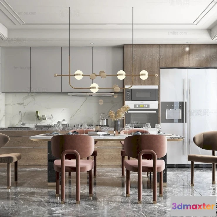 1383453 - Dining Room - Villas 3D Interior Scene - 3D Models - 045 3D Max