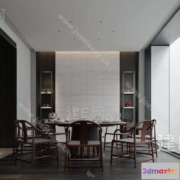 1383820 - Dining Room - 3D Models - 3D Interior Scenes - 015 3D Max