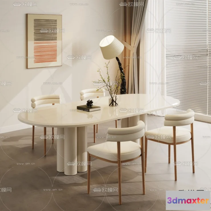 1384148 - Dining Room - 3D Models - 3D Interior Scenes - 020 3D Max