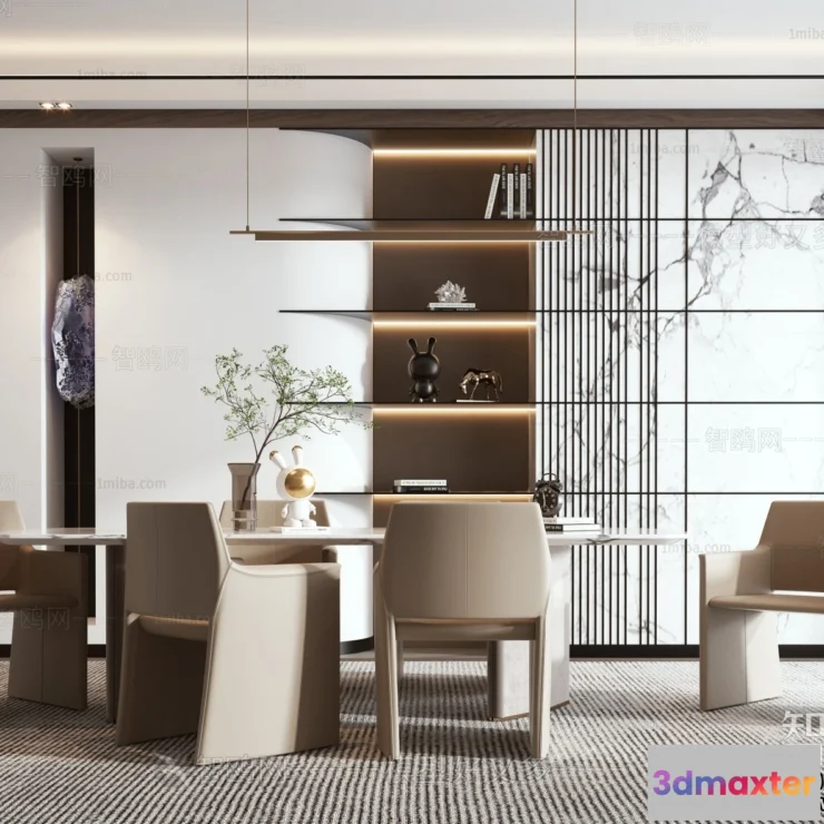 1384232 - Dining Room - Villas 3D Interior Scene - 3D Models - 057 3D Max