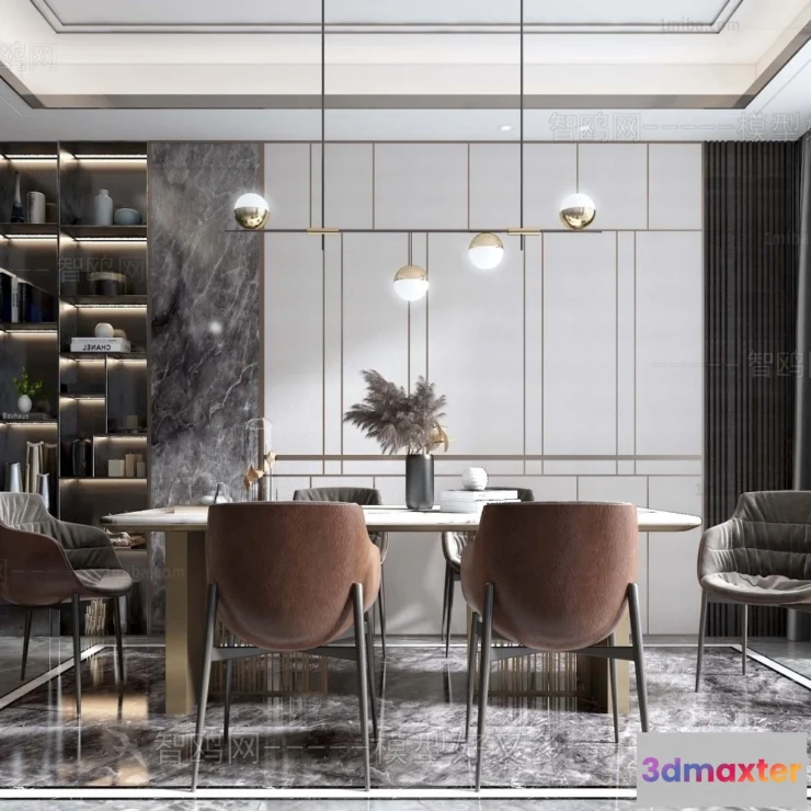 1384447 - Dining Room - Villas 3D Interior Scene - 3D Models - 060 3D Max