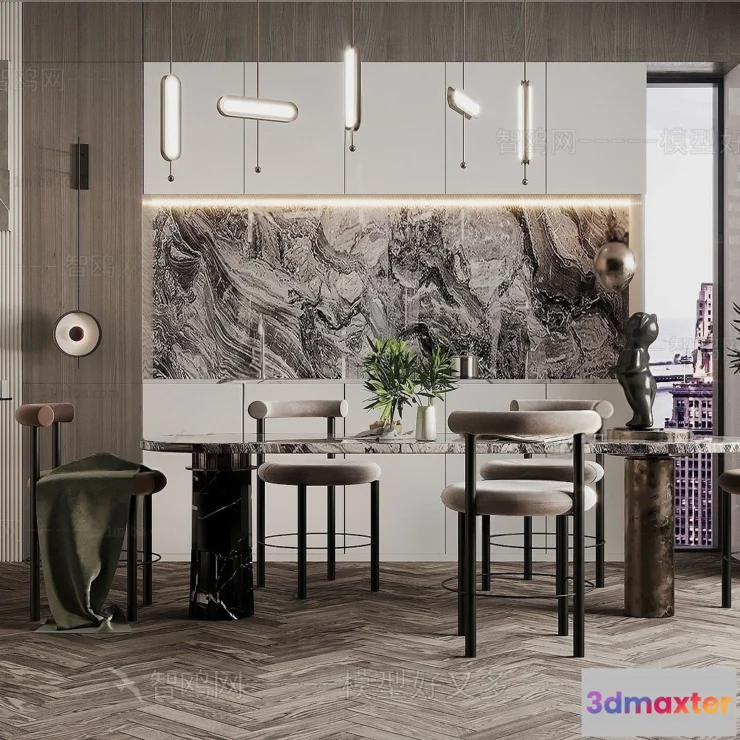 1384518 - Dining Room - Villas 3D Interior Scene - 3D Models - 061 3D Max