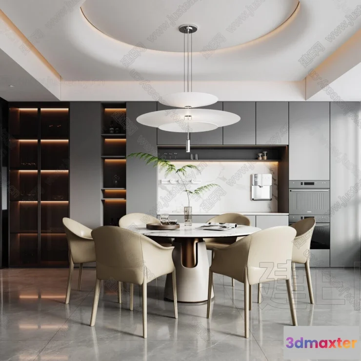 1384696 - Dining Room - 3D Models - 3D Interior Scenes - 028 3D Max