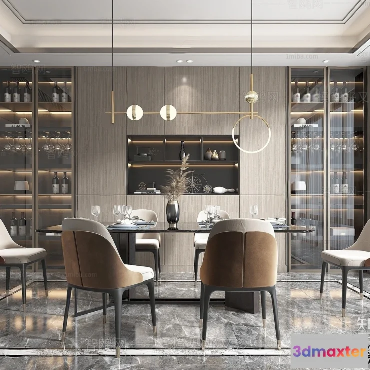 1384947 - Dining Room - Villas 3D Interior Scene - 3D Models - 067 3D Max