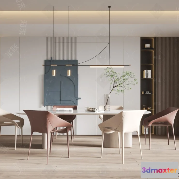 1384983 - Dining Room - 3D Models - 3D Interior Scenes - 032 3D Max