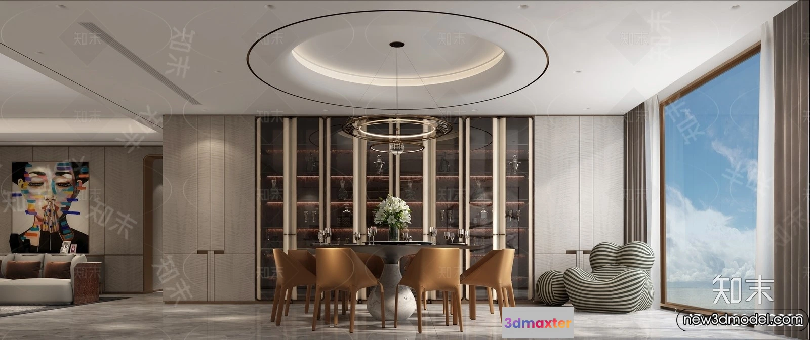 1385169 - Dining Room - 3D Models - 3D Interior Scenes - 035 3D Max