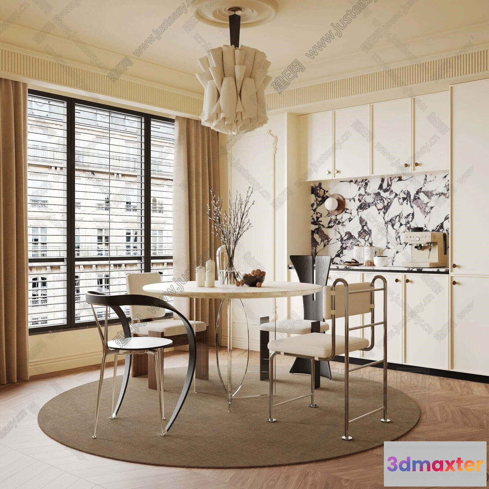 1385302 - Dining Room - 3D Models - 3D Interior Scenes - 037 3D Max