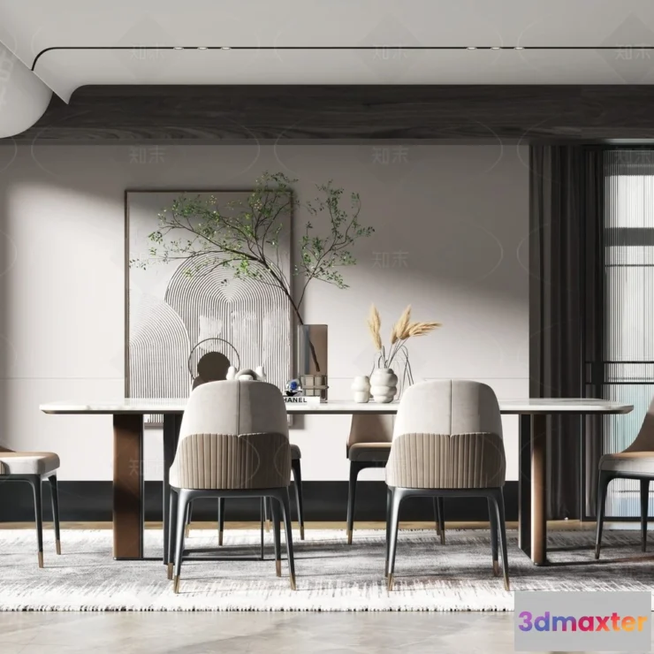1385427 - Dining Room - 3D Models - 3D Interior Scenes - 039 3D Max