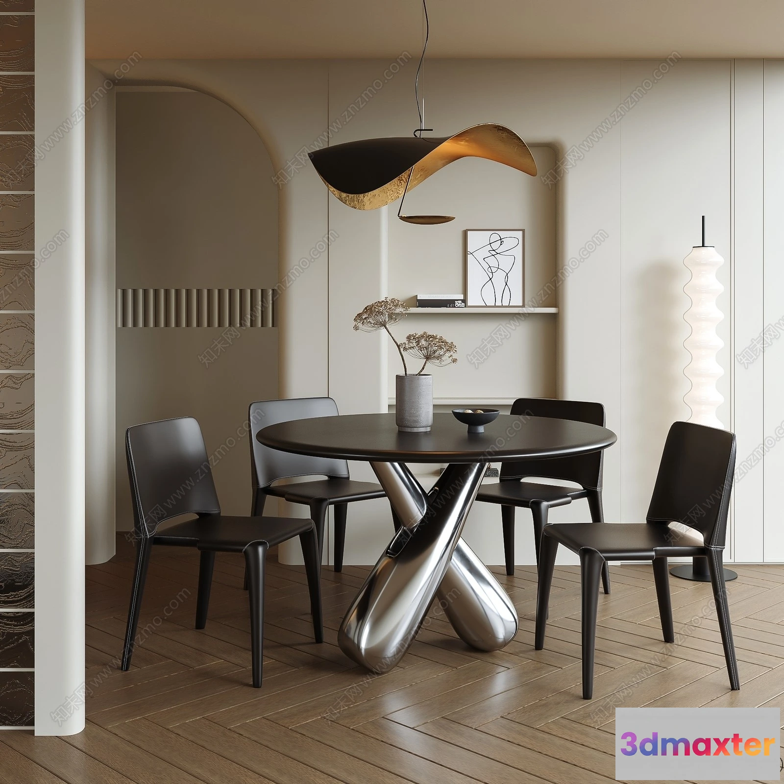 1385703 - Dining Room - 3D Models - 3D Interior Scenes - 043 3D Max