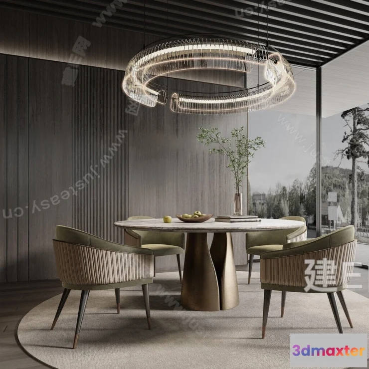 1385771 - Dining Room - 3D Models - 3D Interior Scenes - 044 3D Max