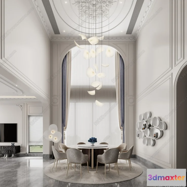 1386092 - Dining Room - 3D Models - 3D Interior Scenes - 049 3D Max