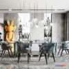 1386241 - Dining Room - Villas 3D Interior Scene - 3D Models - 087 3D Max