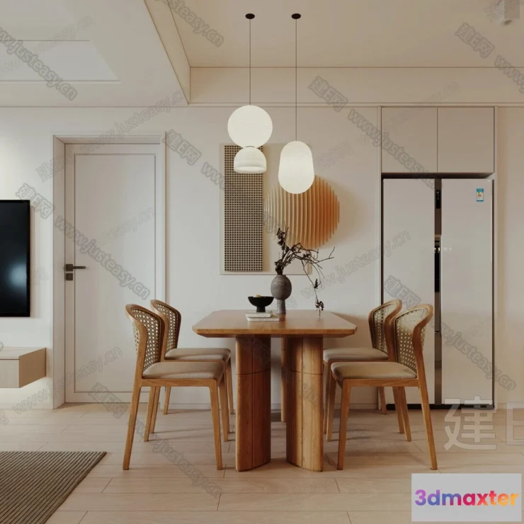 1386609 - Dining Room - 3D Models - 3D Interior Scenes - 057 3D Max