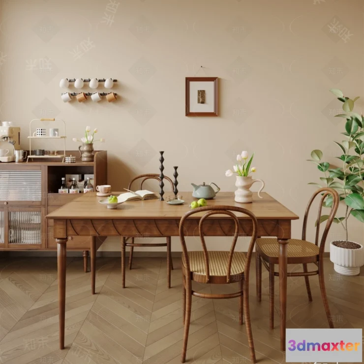 1386735 - Dining Room - 3D Models - 3D Interior Scenes - 059 3D Max