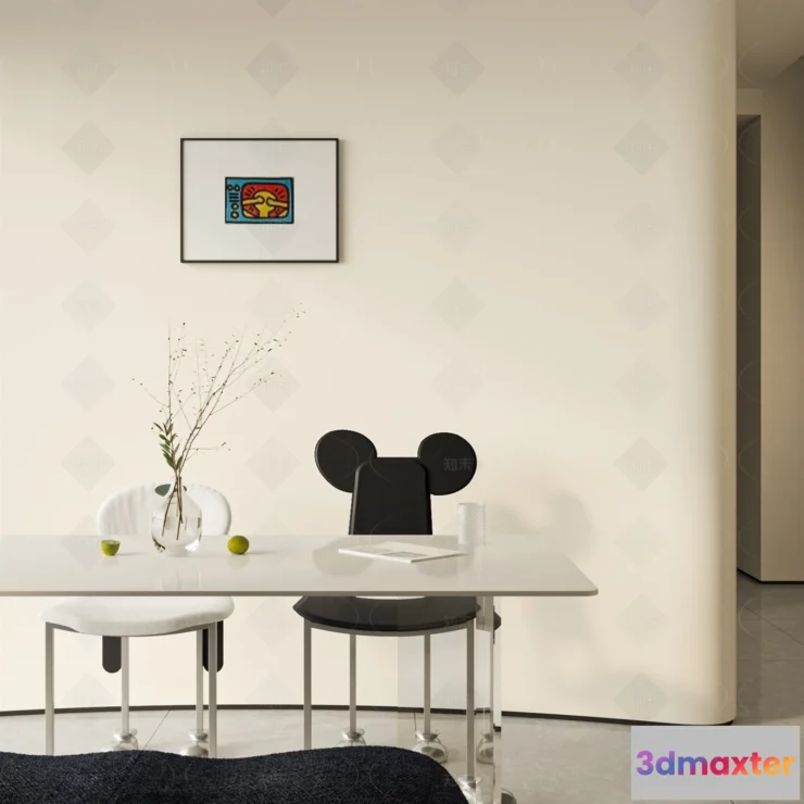 1386867 - Dining Room - 3D Models - 3D Interior Scenes - 061 3D Max