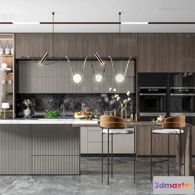 1387228 - Dining Room - Villas 3D Interior Scene - 3D Models - 102 3D Max