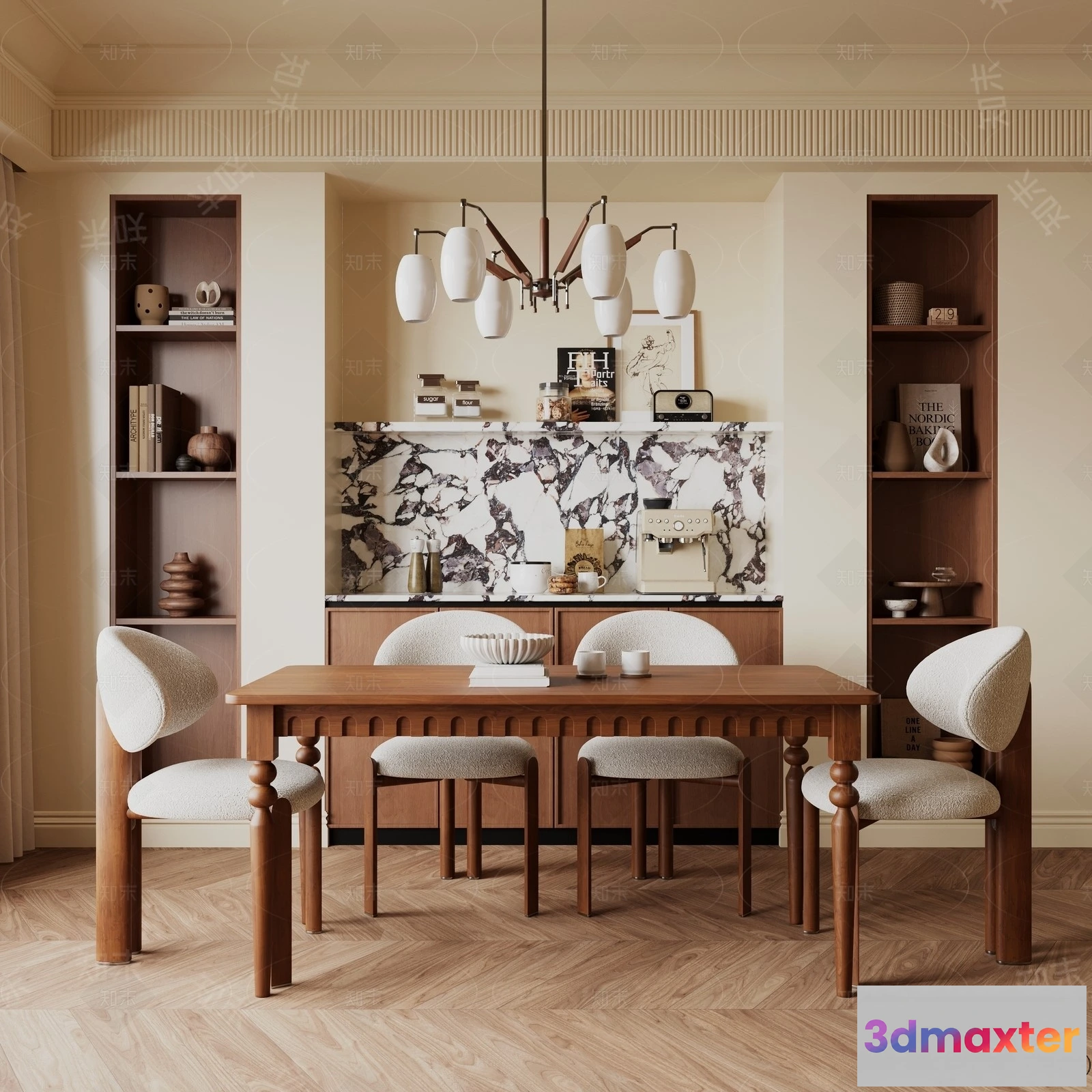 1387328 - Dining Room - 3D Models - 3D Interior Scenes - 068 3D Max