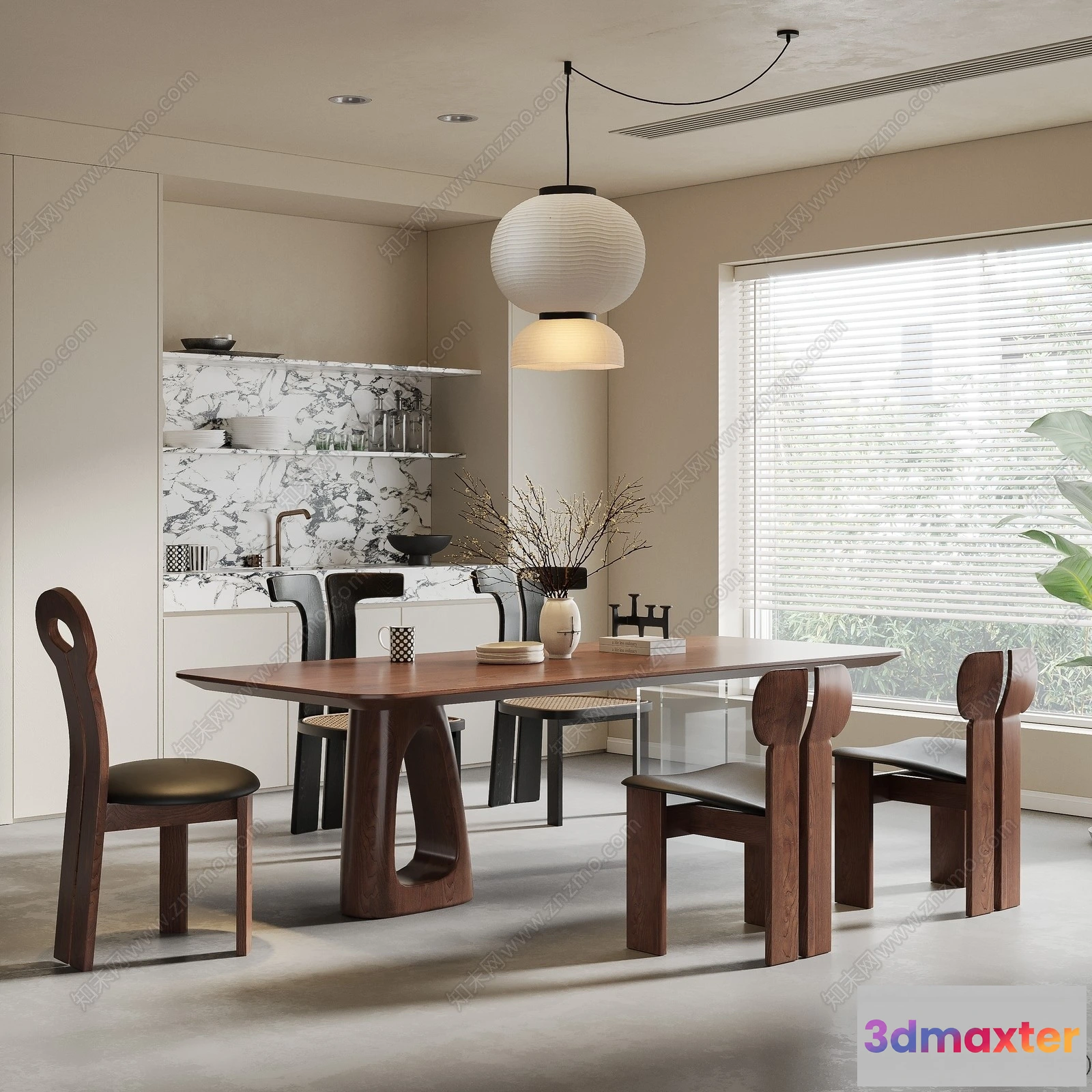 1387679 - Dining Room - 3D Models - 3D Interior Scenes - 073 3D Max