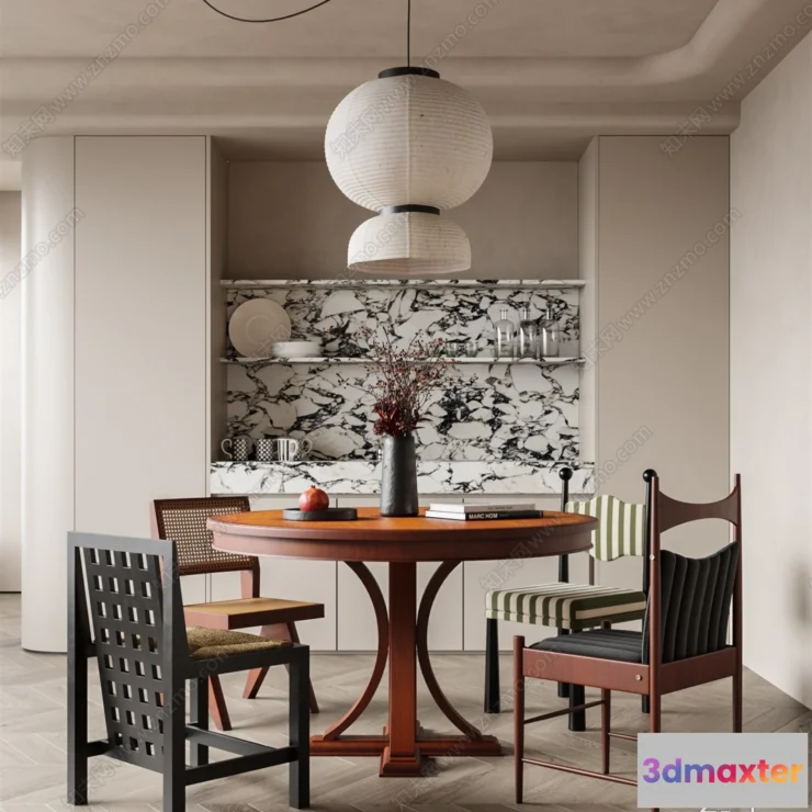 1387873 - Dining Room - 3D Models - 3D Interior Scenes - 076 3D Max