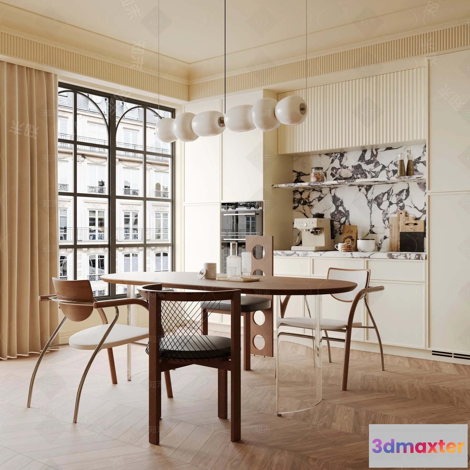 1387935 - Dining Room - 3D Models - 3D Interior Scenes - 077 3D Max