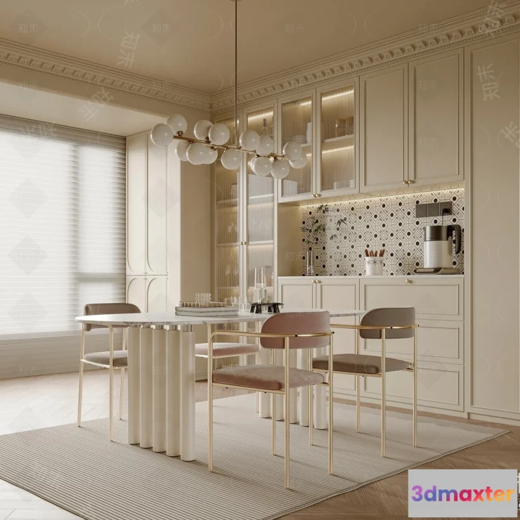 1388053 - Dining Room - 3D Models - 3D Interior Scenes - 079 3D Max