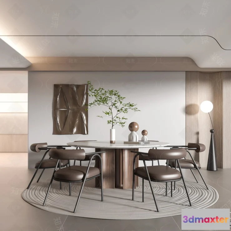 1388546 - Dining Room - 3D Models - 3D Interior Scenes - 086 3D Max