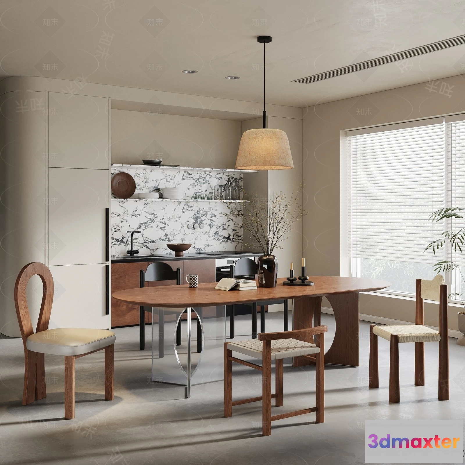 1388748 - Dining Room - 3D Models - 3D Interior Scenes - 089 3D Max